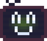 A picture of a smiling television